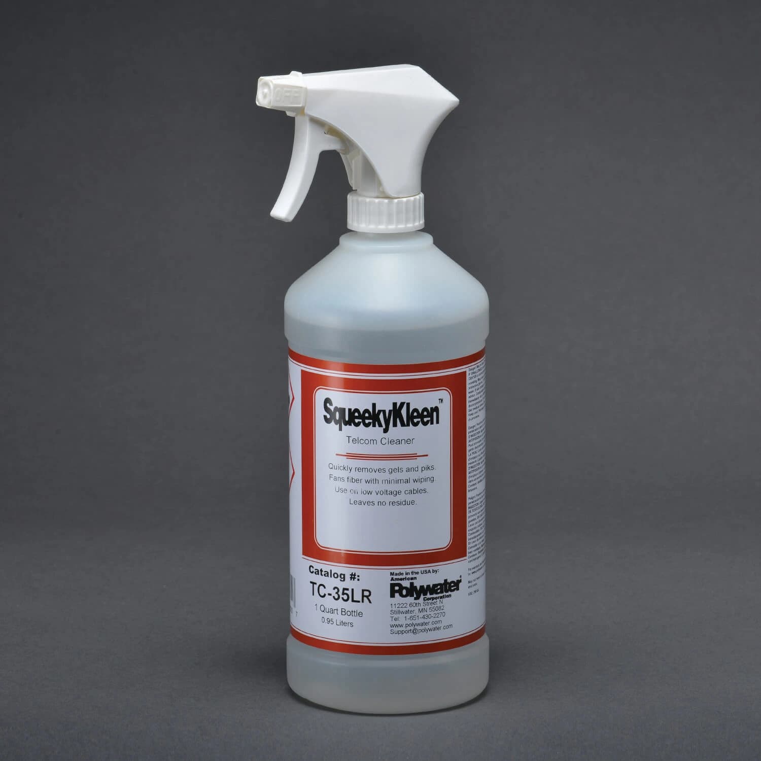 Polywater SqueekyClean - Limpiador para fibra óptica