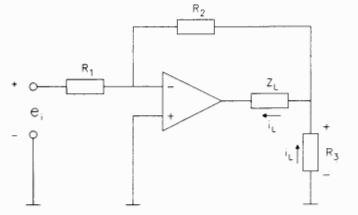 transductor amplificador de corriente
